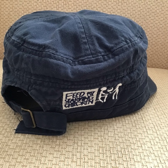 THINK GLOBALLY Appliqué Faded Black Denim Hat - Picture 5 of 8